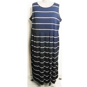 Catherines Plus Size Pleated Knit Maxi Dress 4x
